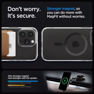 13. Spigen Ultra Hybrid Mag-Hülle mit MagSafe für iPhone 15 Pro – Grau