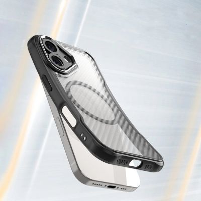 4. Leading Series MagSafe Silikonhülle für iPhone 16 – Schwarz