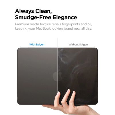 7. Spigen AirSkin Hülle für MacBook Air 13" 2023/2024/2025/2026 - Halbtransparent