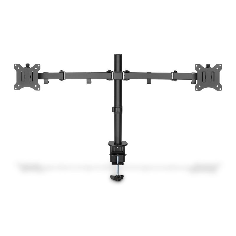 24. DIGITUS DOPPEL-TISCHHALTERUNG MIT KLEMME 2XLCD MAX. 32" MAX. BELASTUNG 2X 8KG NEIGBAR UND SCHWENKBAR SCHWARZ DA-90400