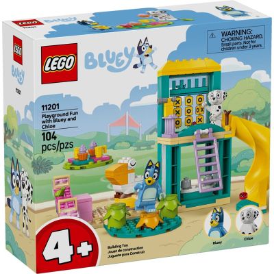 LEGO Bluey 11201 Blue und Łatko auf dem Spielplatz