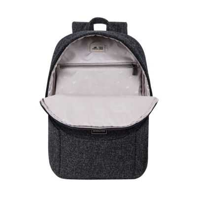 22. RIVACASE Anvik 15,6"-Laptop-Rucksack, 15 l, schwarz, aus wasserdichtem Material, Fächer für ein 10,5"-Tablet, Smartphone, Dokumente, Zubehör, Trinkflasche