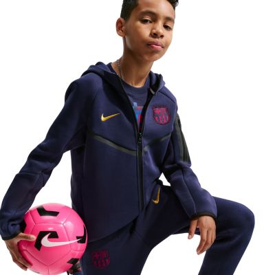 3. Nike FC Barcelona Tech Fleece Kinder-Sweatshirt Marineblau II3722 498