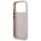 7. Guess 4G Strass Logo & Big Strap Metal Buttons MagSafe Case für iPhone 17 Pro - Pink
