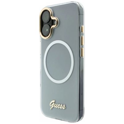 2. Guess IML Gradient Script Metal MagSafe Hülle für iPhone 17 - Weiß