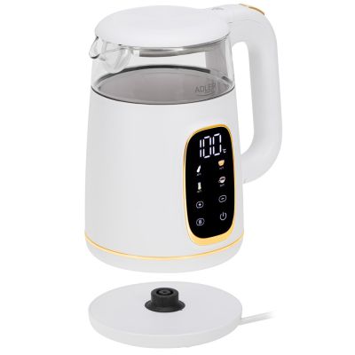 7. Adler AD 1305WG Wasserkocher 1,7 l 2200 W Transparent, Gold, Weiß