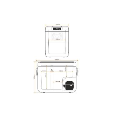 5. Yolco KX40 Grüner tragbarer Kompressorkühlschrank