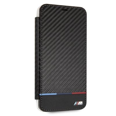 4. BMW Carbon Tricolor Stripe iPhone XS Max Hülle - Schwarz