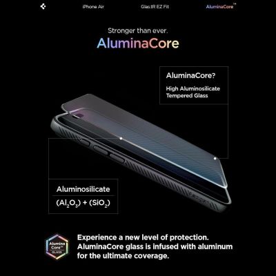 13. Spigen Glas.TR EZ Fit 2er-Pack Panzerglas für iPhone 17 Air - transparent