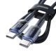 5. Joyroom S-A42 Crystal-Clear Series 60W USB-C – USB-C-Kabel 1,2 m – Schwarz