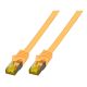 EFB RJ45 Patchkabel. S/FTP Kat. 6A LSZH Kat. 7 Rohk. 20,00 m gelb