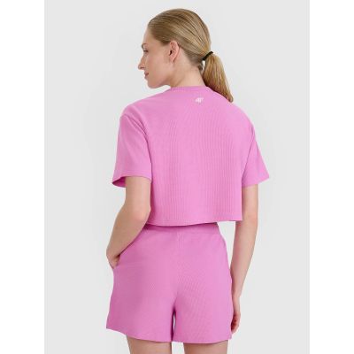 3. Crop-Top-T-Shirt für Damen 4F 4FWSS25TTSHF1977-54S