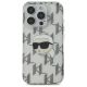 3. Karl Lagerfeld IML Karl Head galvanisierte Hülle für iPhone 16 Pro - Transparent
