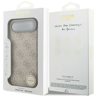 7. Guess 4G Charms Collection MagSafe Hülle für iPhone Air – Pink