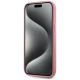 5. Karl Lagerfeld Wrinkled Metal Signature iPhone 15 Hülle - Rosa