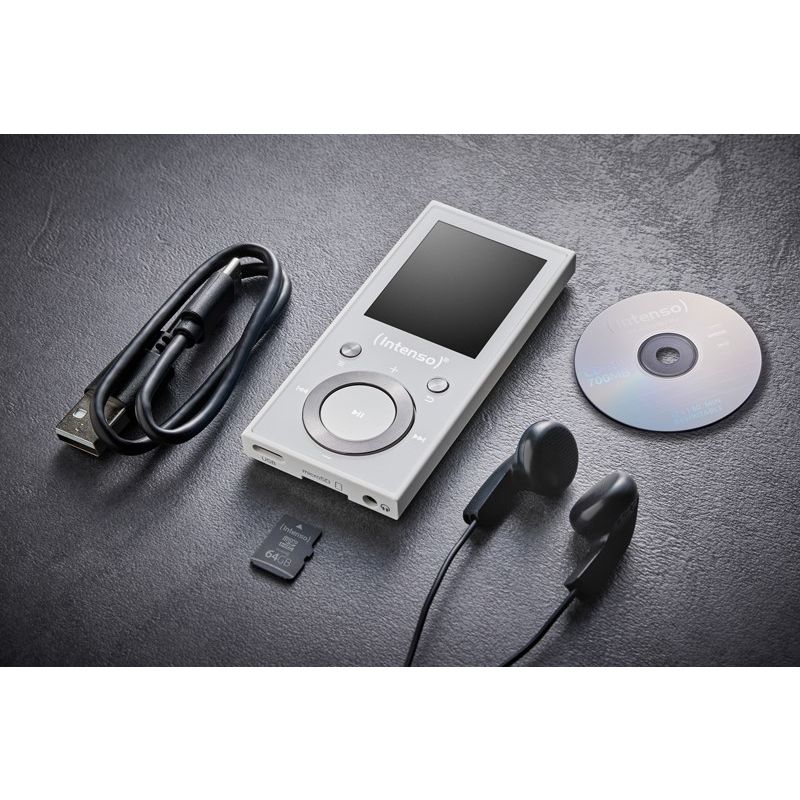 9. Intenso MP3-Videoplayer 1,8" Video Scooter BT 64GB Weiß