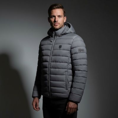 5. Geographical Norway Herrenjacke AMIGOTAL HOOD DB DGREY MEN 233 DARK GRAY (WZ5179H/GN-GRIS FONCÉ)