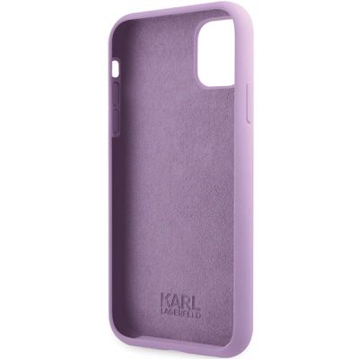 7. Karl Lagerfeld KLHCN61SKSVGU iPhone 11 / Xr 6,1" lila/lila Hardcase Silikon Signature