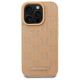 3. Karl Lagerfeld Leder-Monogramm-Metalllogo-MagSafe-Hülle für iPhone 16 Pro – Beige