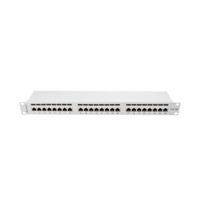 3. Patchpanel Lanberg PPS5-1024-S (1HE; 19"; Kat. 5e; FTP; 24xRJ-45)