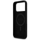 7. Guess Silikon-Logo Strass 4G MagSafe Hülle für iPhone 17 Pro Max - Schwarz
