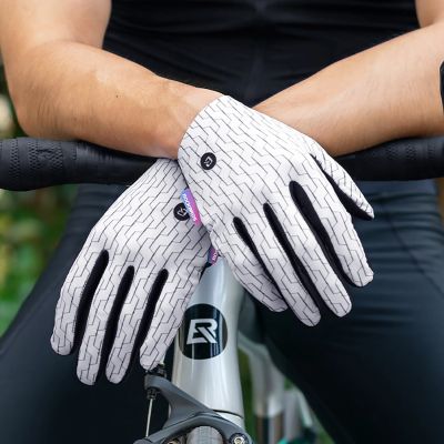 4. Rockbros MTB Fahrradhandschuhe Größe: XL - weiß und schwarz