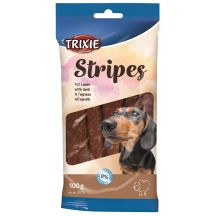 TRIXIE Stripes Lammstreifen – Hundeleckerli – 100 g