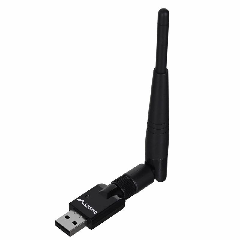 Lanberg N150 NC-0150-WE Netzwerkkarte (USB 2.0, WLAN-Antennenanschluss)