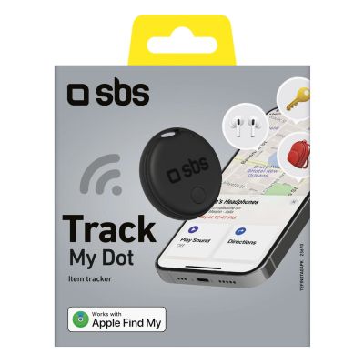 2. SBS Track My Circle Locator, kompatibel mit Apple „Wo ist?“ – Schwarz