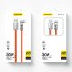 5. Dudao L24AL USB-A – Lightning Winkelkabel mit 180°-Drehung 30 W 1 m – Orange