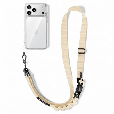 4. Tech-Protect C9S Umhängetasche mit Seil für Handys – Beige