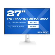 JAPANNEXT 68,5 cm JN-IPS270UHD60F-C65W-HSP-W HDMI/DP UHD-Monitor