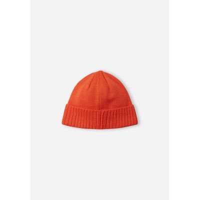 3. Reima Beanie Kalotti Red Orange Junior Kinder-Wintermütze aus zertifizierter oranger Wolle (5300232A-2820)