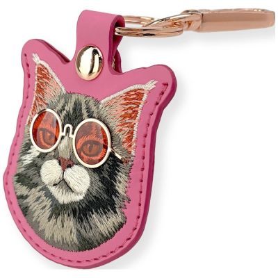 3. Nimmy Brillenetui mit Katzen-Tracker – cool und niedlich – Rosa