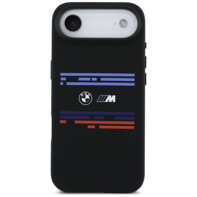 3. BMW M Silikonhülle mit horizontaler Linie und MagSafe-Funktion für iPhone Air – Schwarz