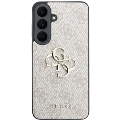 3. Guess Leder-Schutzhülle mit Metalllogo für Samsung Galaxy S26 FE – Rosa