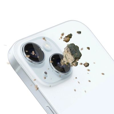 2. 3mk Lens Protection Pro Kameraabdeckung mit blauem Rahmen für iPhone 15