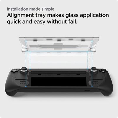 2. Spigen Glas.tR EZ Fit gehärtetes Glas für Steam Deck