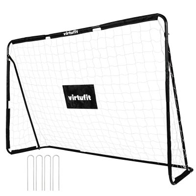 2. VIRTUFIT FUSSBALLTOR MIT SCHUSSMATTE - 215 X 150 CM