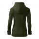 4. Trendiges Sweatshirt mit Reißverschluss für Damen (Militär)