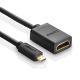 3. Ugreen Kabel Adapterkabel HDMI Adapter - Micro HDMI 19 Pin 20cm schwarz (20134)