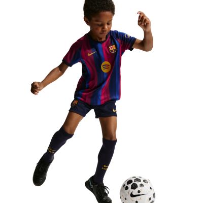 7. Nike FC Barcelona Stadium 2026 Fußballset für Kleinkinder bordeaux-marineblau II1625 683
