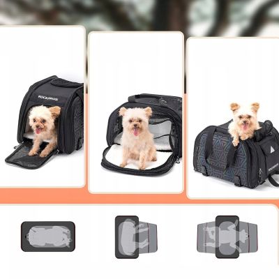 14. Rockbros 30140028001 Transport-Fahrradtasche für Katzen und Hunde – Schwarz