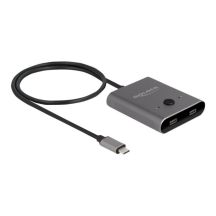Delock USB 10 Gbit/s USB Typ-C? Switch 2 auf 1 bidirektional 8K