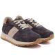 8. Damen-Lederschuhe, Sneaker, braun, Potocki 40354