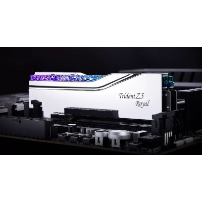 7. G.SKILL TRIDENT Z5 ROYAL RGB DDR5 2x16GB 6000MHz CL28 SILBER F5-6000J2836G16GX2-TR5S