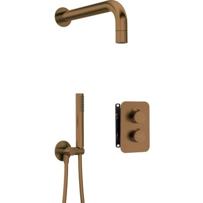 Unterputz-Duschset mit Thermostat-Box