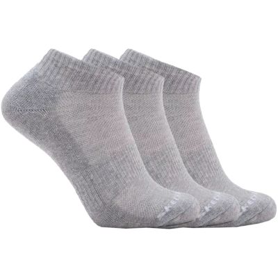 Skechers 3er-Pack Unisex Frottee-Sneaker, Viertelrund-Rund, S111035-039, Grau, Größe 35-38