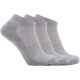 Skechers 3er-Pack Unisex Frottee-Sneaker, Viertelrund-Rund, S111035-039, Grau, Größe 35-38