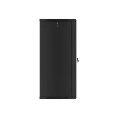 5. Lanberg WF01-6627-10B einteiliger Schrank (27 HE; 1300 mm / 600 mm / 600 mm; Wandmontage; Glas; 19 Zoll; schwarz)